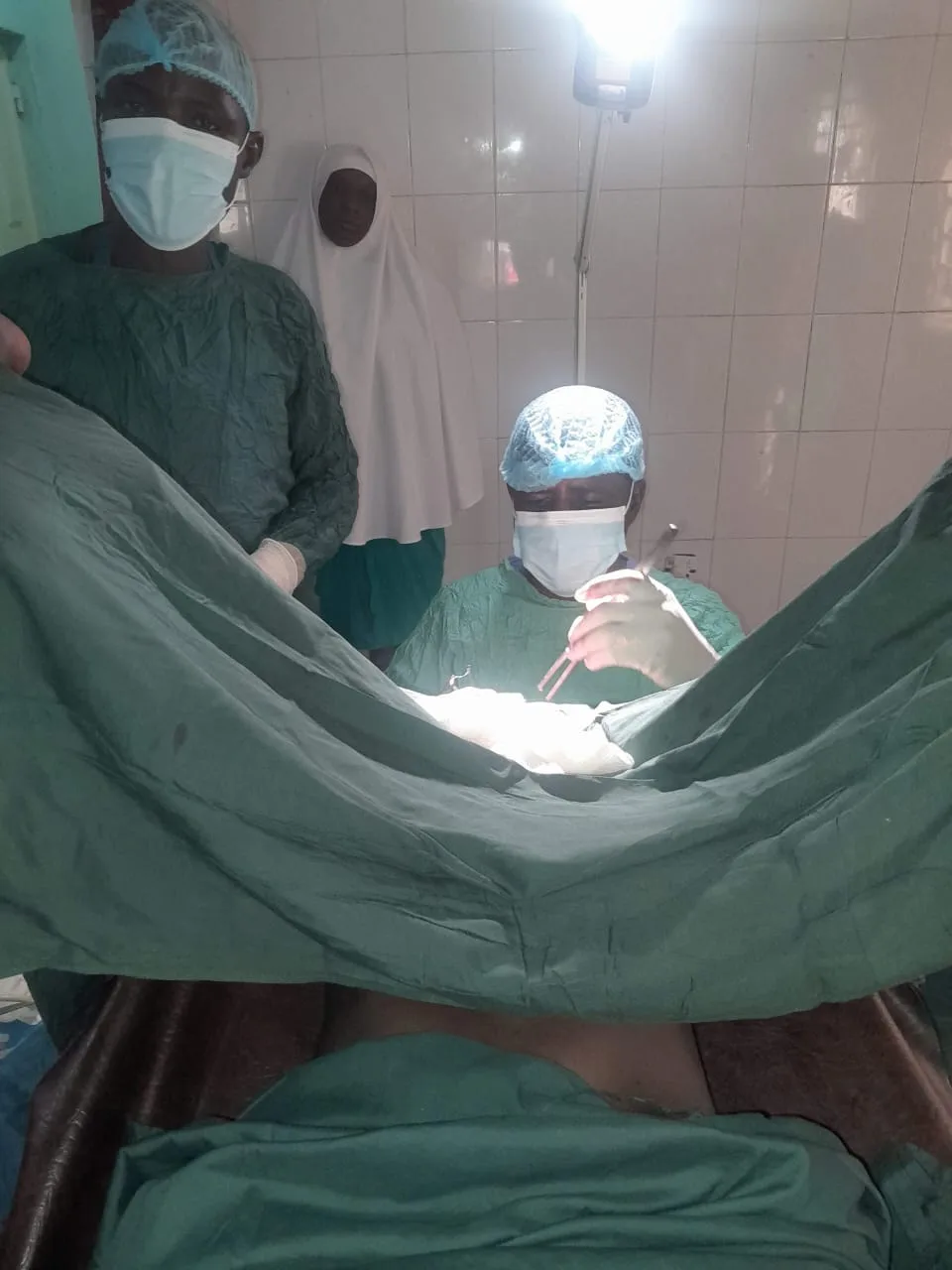Surgery in progress